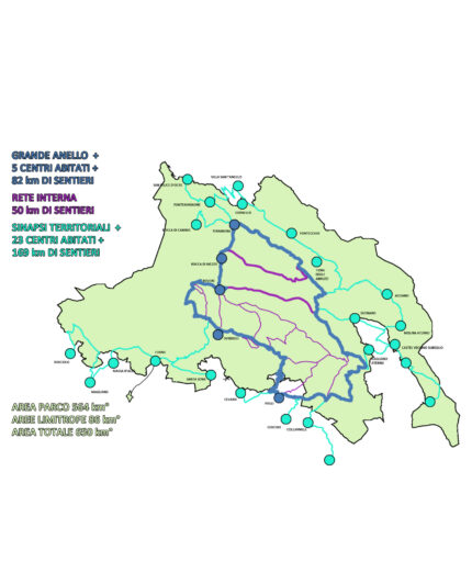 Sirente Velino Bike, mappa dei percorsi