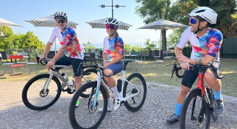 Via Panoramica, ciclisti al bike cafè