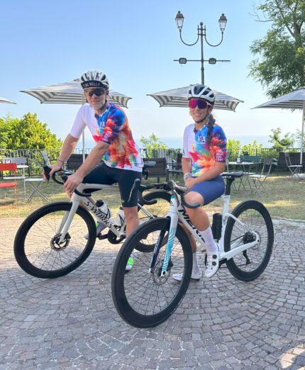 Via Panoramica, ciclisti al bike cafè