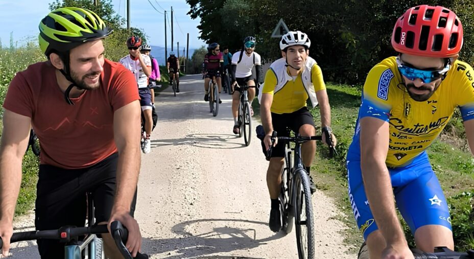 Lorenzo Barone nella social ride di Orvieto