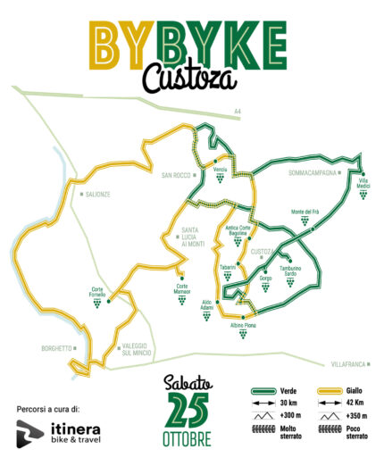 BYBYKE Custoza, mappa percorsi