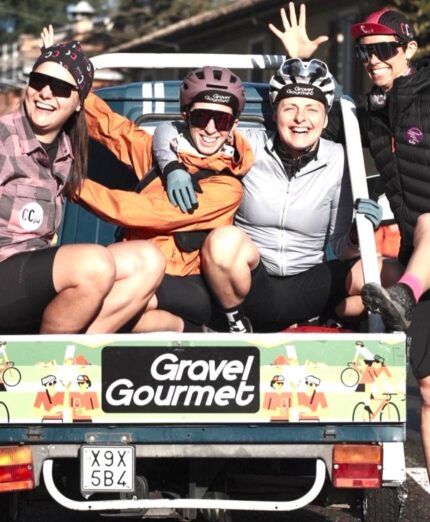 cicliste alla Gravel Gourmet