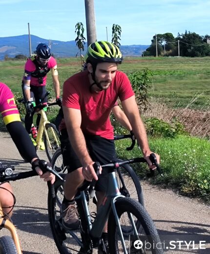 Lorenzo Barone nella social ride di Orvieto