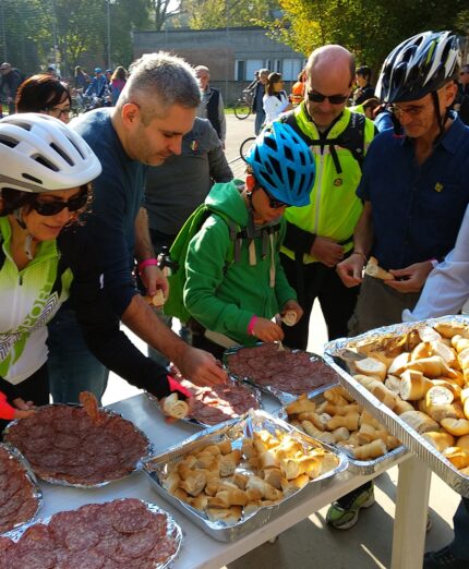 Festival Ciclista Lento a Ferrara, ristoro
