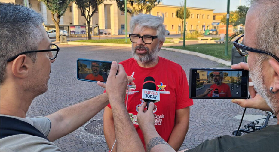 Antonio Dembech, presidente della Cicloamici Fiab di Foggia