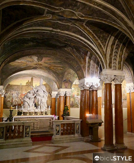 Cammino Francescano della Marca, da Assisi ad Ascoli Piceno, cropta di Sant'Emidio