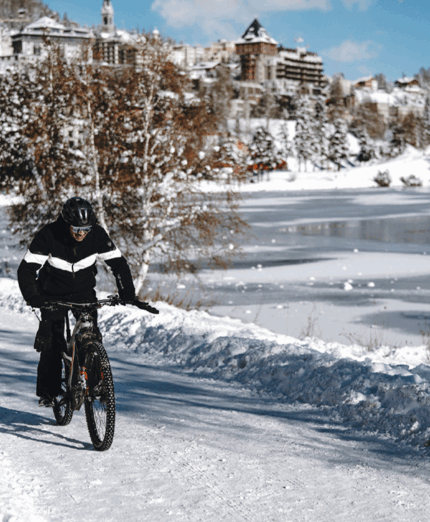 Giorgio Rocca, e-bike, neve, team building