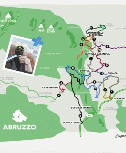 Ciclovie della Transumanza, mappa