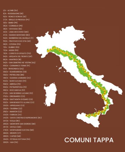 Appennino Bike Tour, mappa
