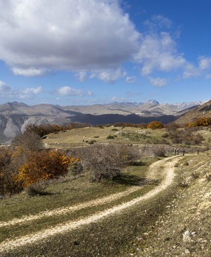 Ciclovie Transumanza, panorama col Gran Sasso foto Giorgio Liddo