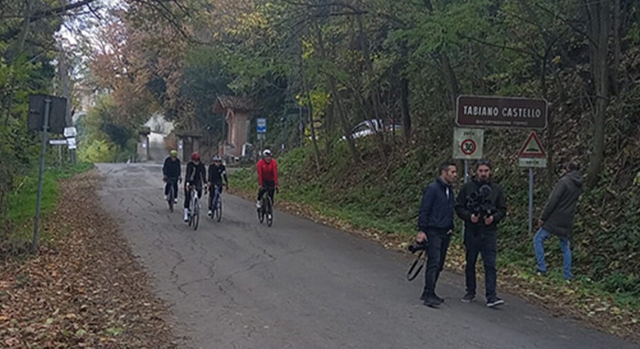 Il castello di Tabiano non è solo una meta turistica, ma è stato spesso "gpm" di importanti gare ciclistiche