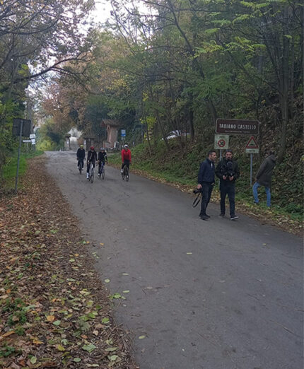 Il castello di Tabiano non è solo una meta turistica, ma è stato spesso "gpm" di importanti gare ciclistiche