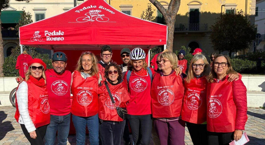 Pedale Rosso, Bettini e un messaggio per aiutare le donne