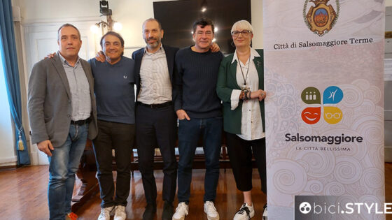 Massari (cons.regionale), Chiappucci, Musile Tanzi (sindaco di Salsomaggiore), Bugno e Isetti