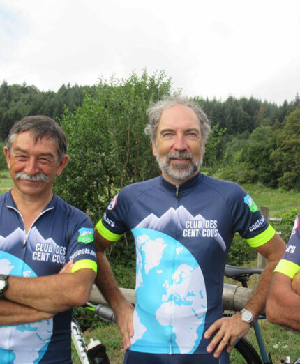 A destra Pierre Briset, che con oltre 13.000 scalate è il primatista assoluto del club