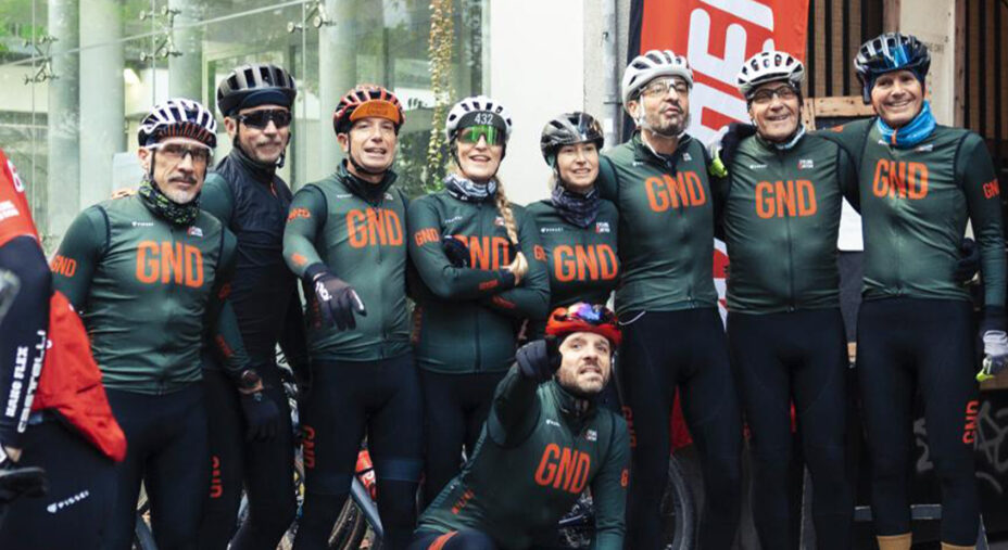 Alcuni degli organizzatori che alla domenica si sono messi in sella per la pedalata gravel