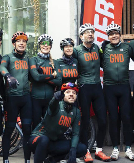 Alcuni degli organizzatori che alla domenica si sono messi in sella per la pedalata gravel