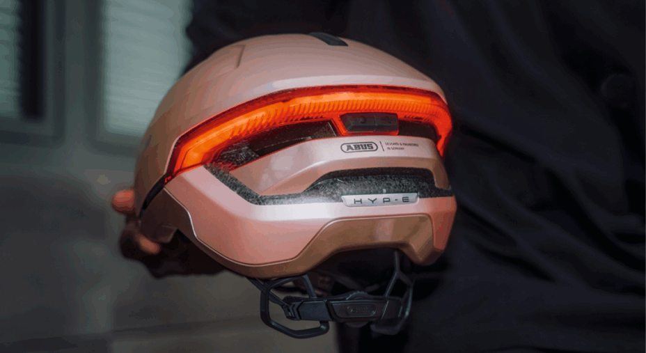 Abus Hyp-E, casco, commuting, led posteriore
