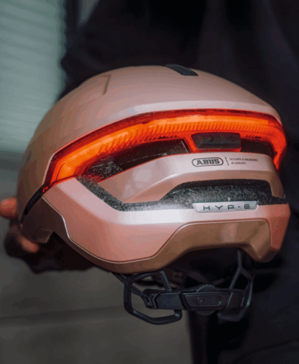 Abus Hyp-E, casco, commuting, led posteriore