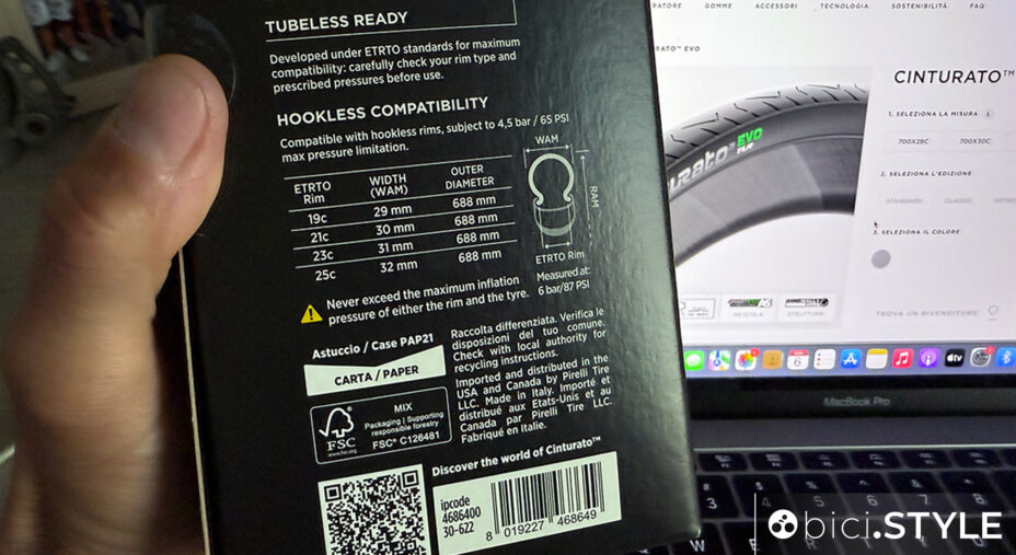 Il test completo del Pirelli Cinturato Evo TLR (sezione da 30)