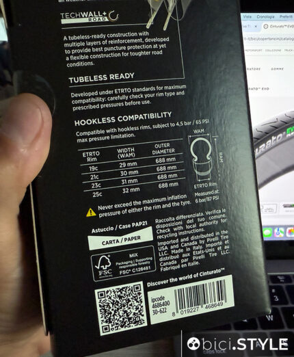 Il test completo del Pirelli Cinturato Evo TLR (sezione da 30)