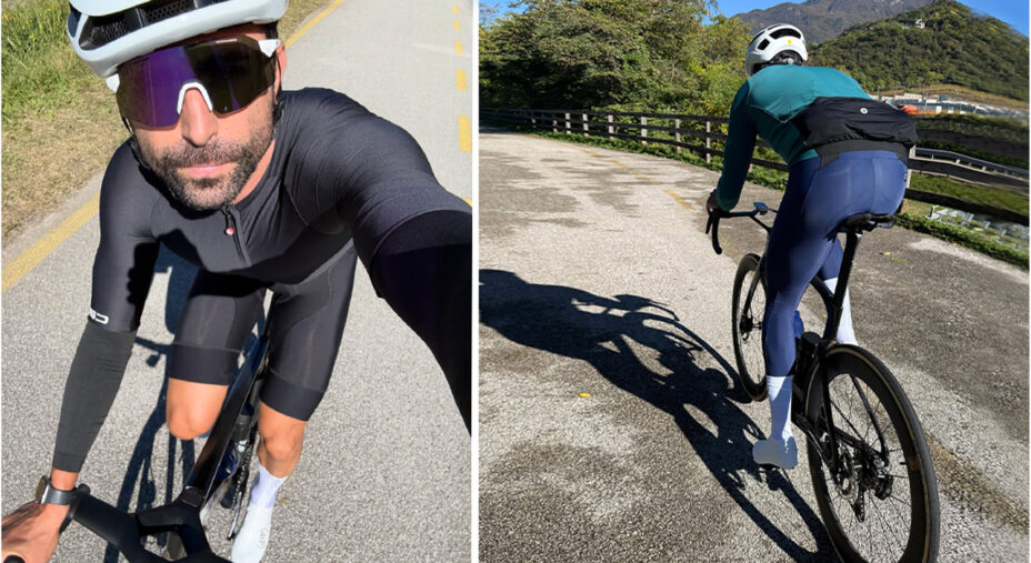 Dalle immagini sul profilo Instagram di Moser si riesce a valutare l'allineamento dei piedi