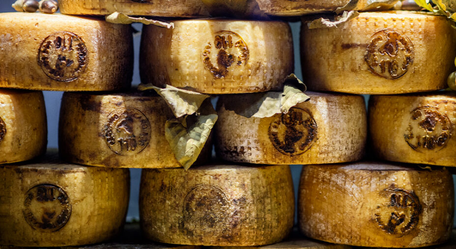 Il Pecorino di Pienza è prodotto in Val d’Orcia e stagionato in grotte (depositphotos.com)