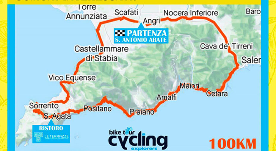 Questo il percorso dell'evento della scorsa settimana cui ha preso parte Garzelli come ospite d'onore