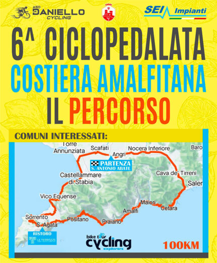 Questo il percorso dell'evento della scorsa settimana cui ha preso parte Garzelli come ospite d'onore