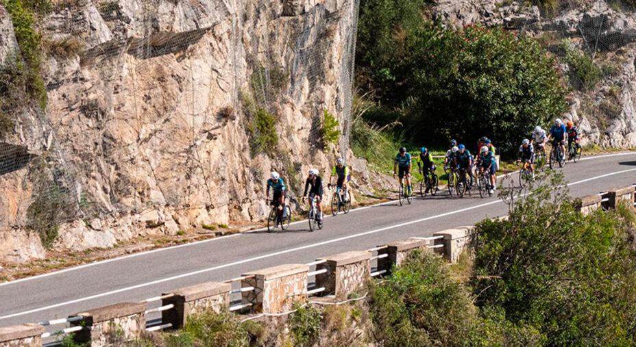 Il percorso della Ciclopedalata sviluppava circa 100 chilometri lungo la Costiera Amalfitana
