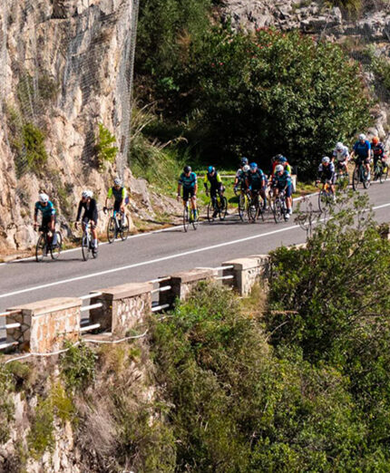 Il percorso della Ciclopedalata sviluppava circa 100 chilometri lungo la Costiera Amalfitana