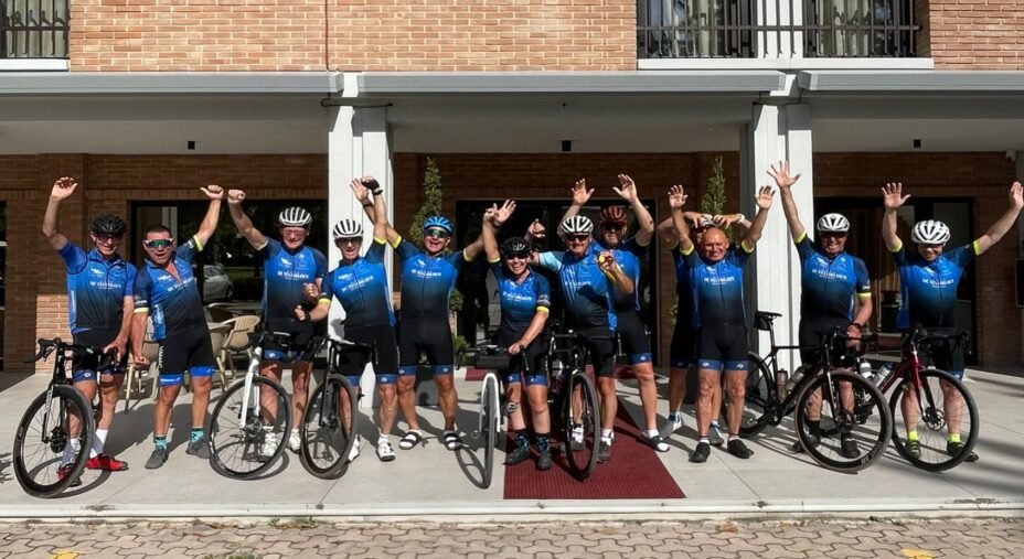 Hub Bike Hotel Gubbio, ciclisti all'ingresso