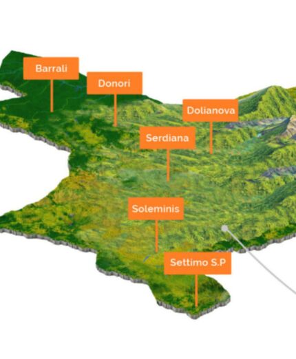 Tasty Valley Bike, mappa della zona dei sei comuni