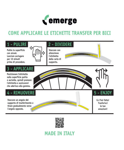 Adesivi emerge, sicurezza bici