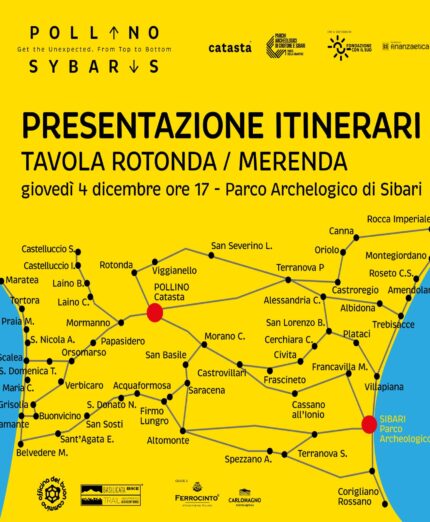 Pollino-Sybaris, mappa dei percorsi