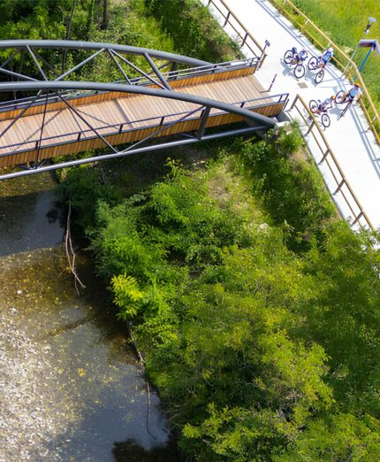 Greenway del Mella, ponte ciclopedonale Roncadelle-Brescia