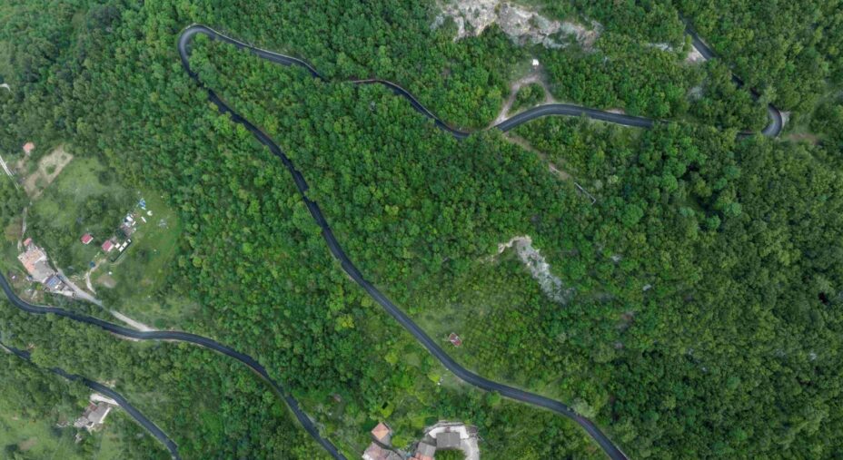 Ciclovia Appennino Teramano, tratto San Vito-San Giacomo, asfalto
