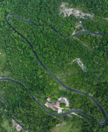 Ciclovia Appennino Teramano, tratto San Vito-San Giacomo, asfalto