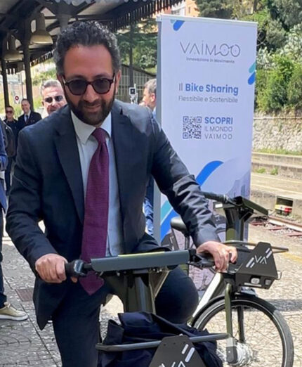 Gianmichele Bosco, Presidente del Consiglio Comunale si è molto prodigato per incentivare l'uso della bici