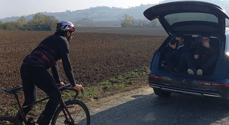 Chiappucci per Salsomaggiore ha girato filmati per promuovere il territorio (foto Comune di Salsomaggiore Terme)