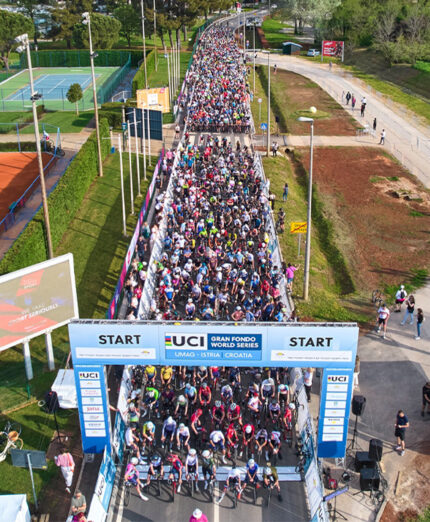 La dodicesima edizione dell'Istria Gran Fondo è in programma l11 aprile a Umago e Cittanova