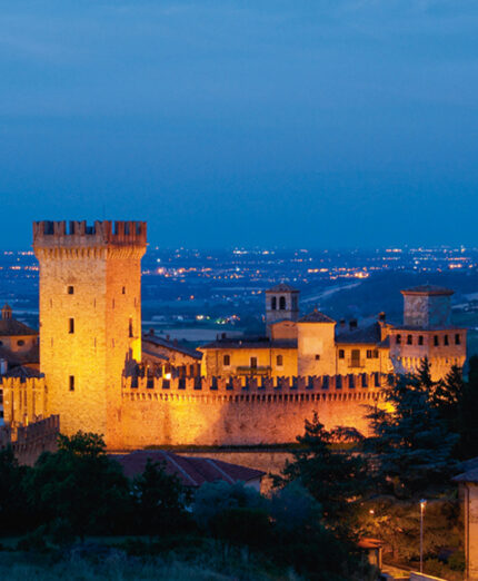 Il castello di Vigoleno, in provincia di Piacenza, si trova al confine col comune di Salsomaggiore (foto Castelli del Ducato)