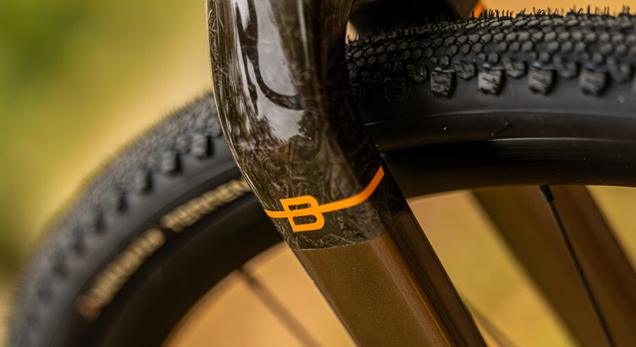 La forcella della Brera 2026 è in carbonio. Possibile montaggio di pneumatici fino a 47 mm