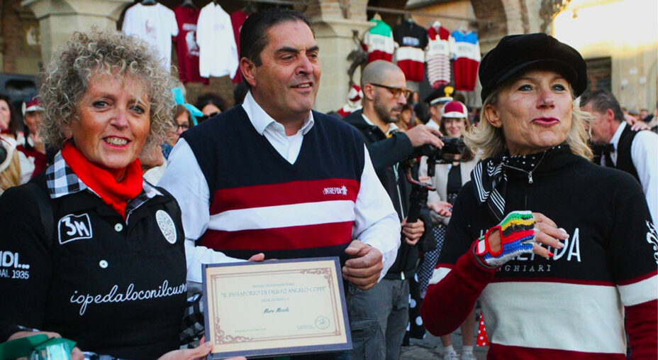 #iopedaloconilcuore è il progetto di beneficenza mui è abinato anche il premio Il Passaporto di Fausto Coppi