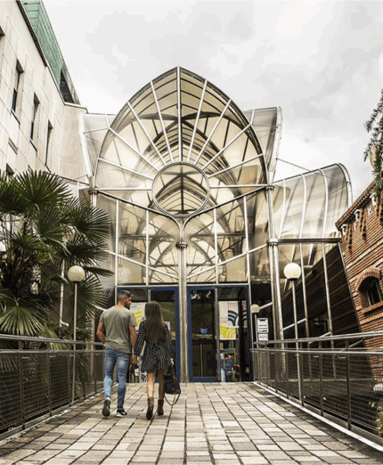 L'ingresso delle Terme di Tabiano