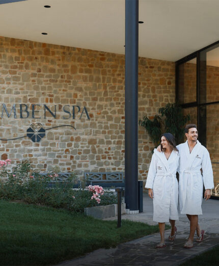 La SPA di Borgo Lanciano Resort manderà via tutte le fatiche del tour nelle Marche