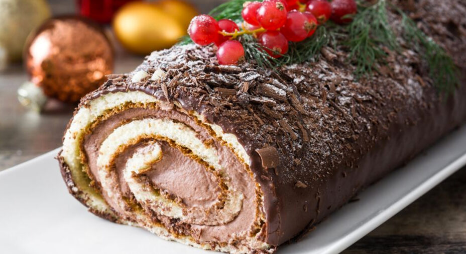 Infine per dessert si può preparare il tronchetto di Natale vegano (foto Primo Chef)