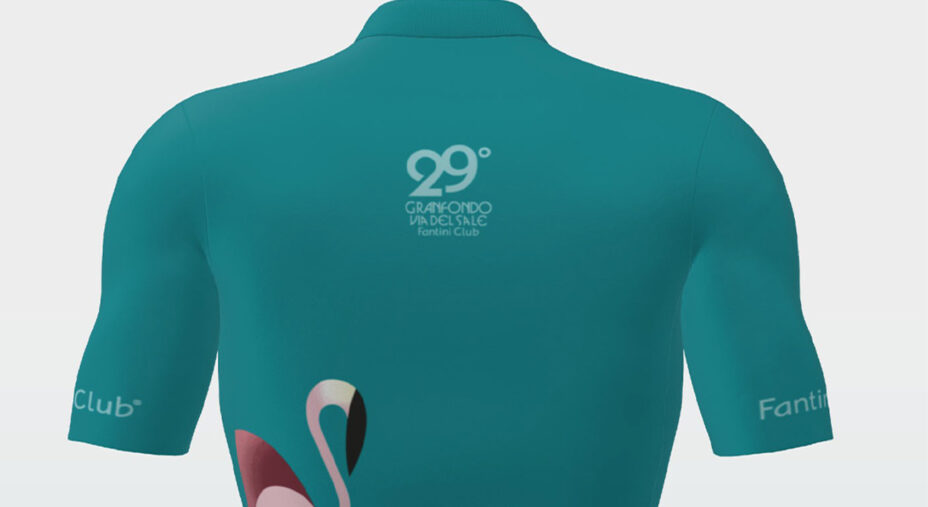Il retro richiama al 29° appuntamento di Cervia e rende la maglia subito riconoscibile