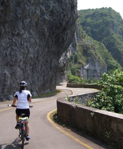 La Ciclovia dell'Oglio nella sua interezza supera i 280 chilometri, qui si parla della parte in Valcamonica
