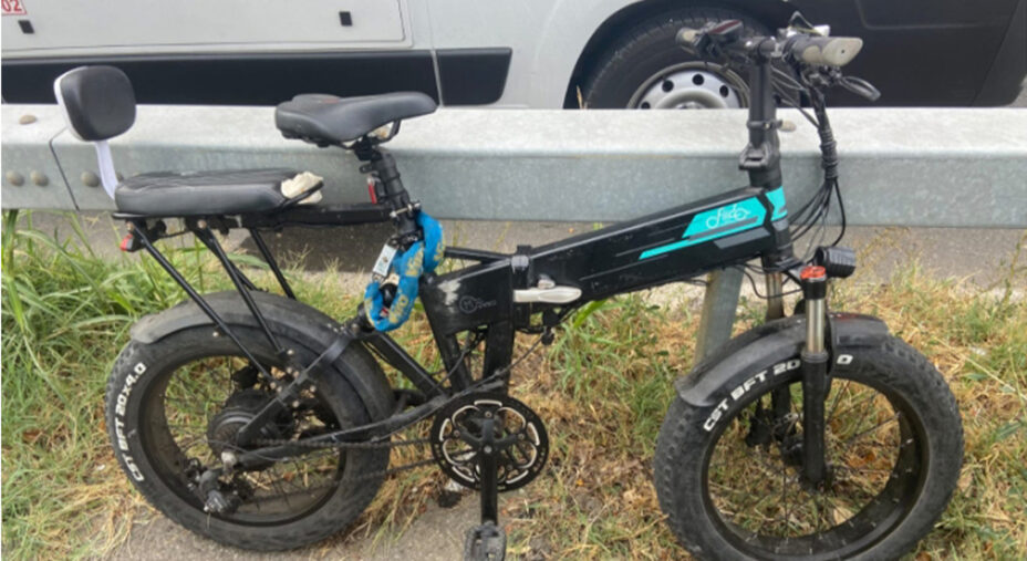 Questa la bicicletta a pedalata assistita coinvolta nell'incidente